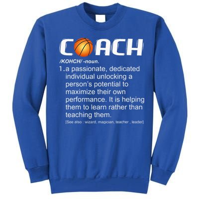 Coach Basketball Coaching Gift Tall Sweatshirt