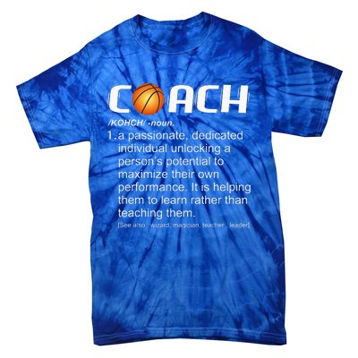 Coach Basketball Coaching Gift Tie-Dye T-Shirt