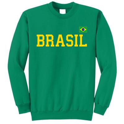 Cool Brasil Country Name Flag Sweatshirt