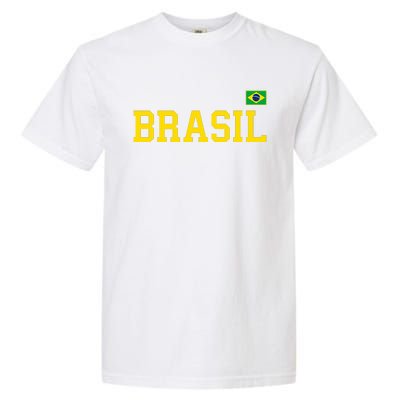 Cool Brasil Country Name Flag Garment-Dyed Heavyweight T-Shirt