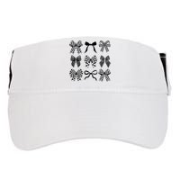 Coquette Bow Checkered Flag Race Car Racing Women Cute Adult Drive Performance Visor