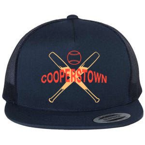 cooperstown baseball Flat Bill Trucker Hat