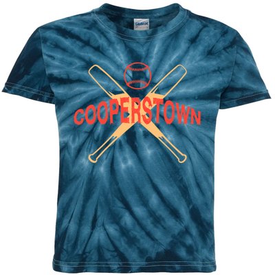 cooperstown baseball Kids Tie-Dye T-Shirt