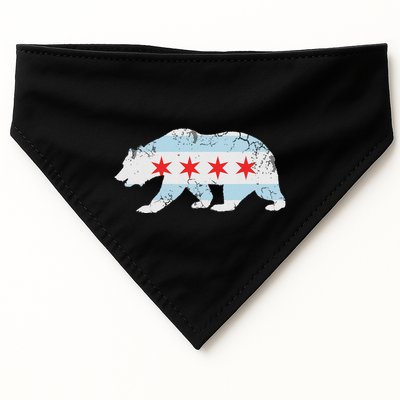 California Bear Chicago Flag Transplant Family Home USA-Made Doggie Bandana