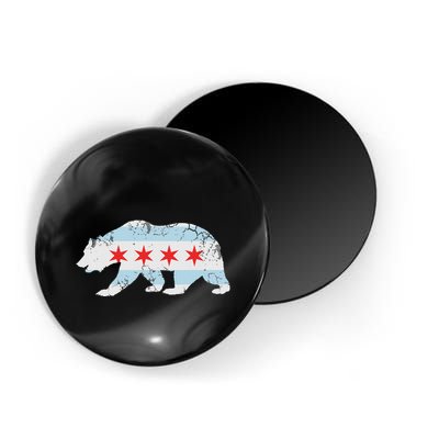 California Bear Chicago Flag Transplant Family Home Magnet