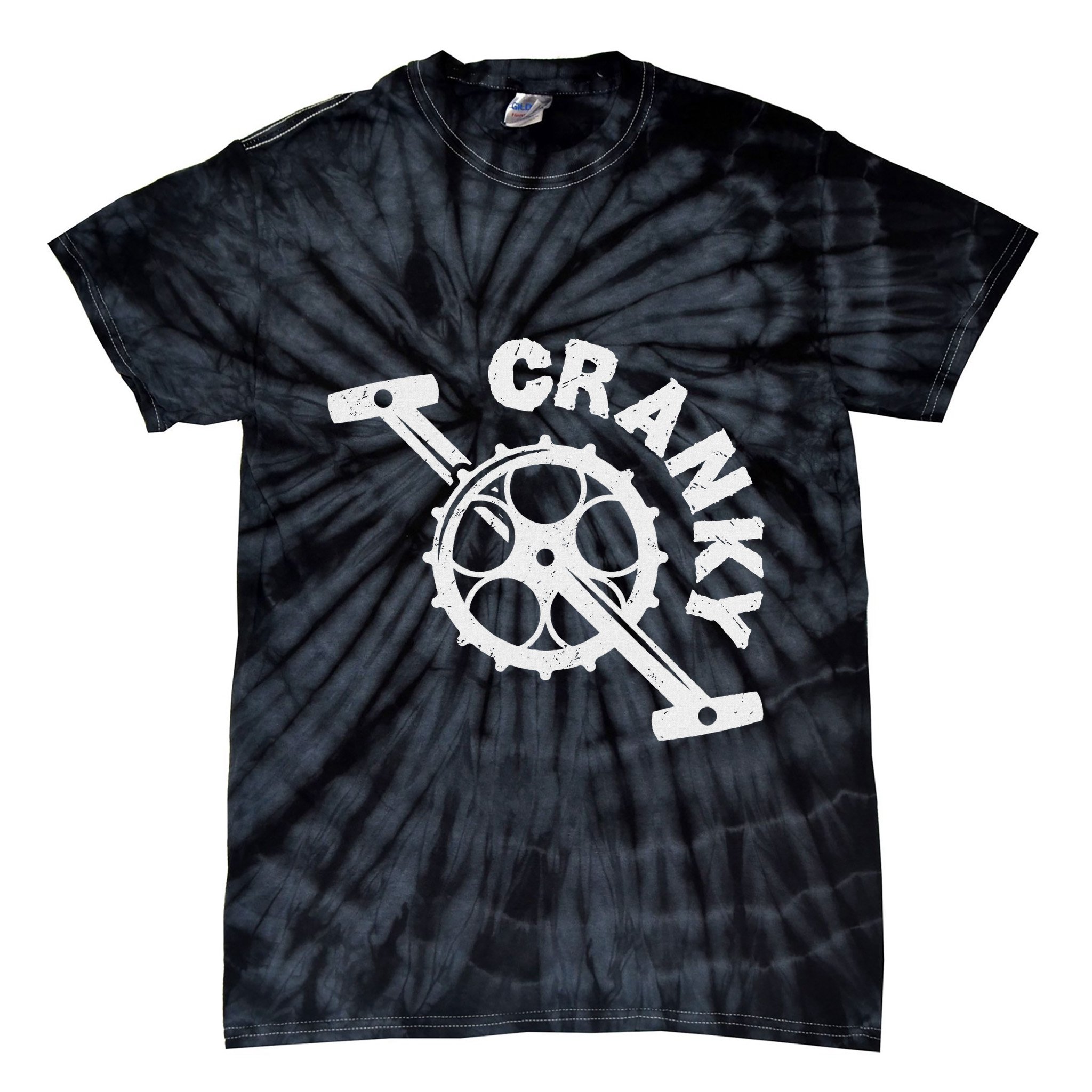 Cranky Bicycle Crank Cool Bike Rider Builder Tie-Dye T-Shirt