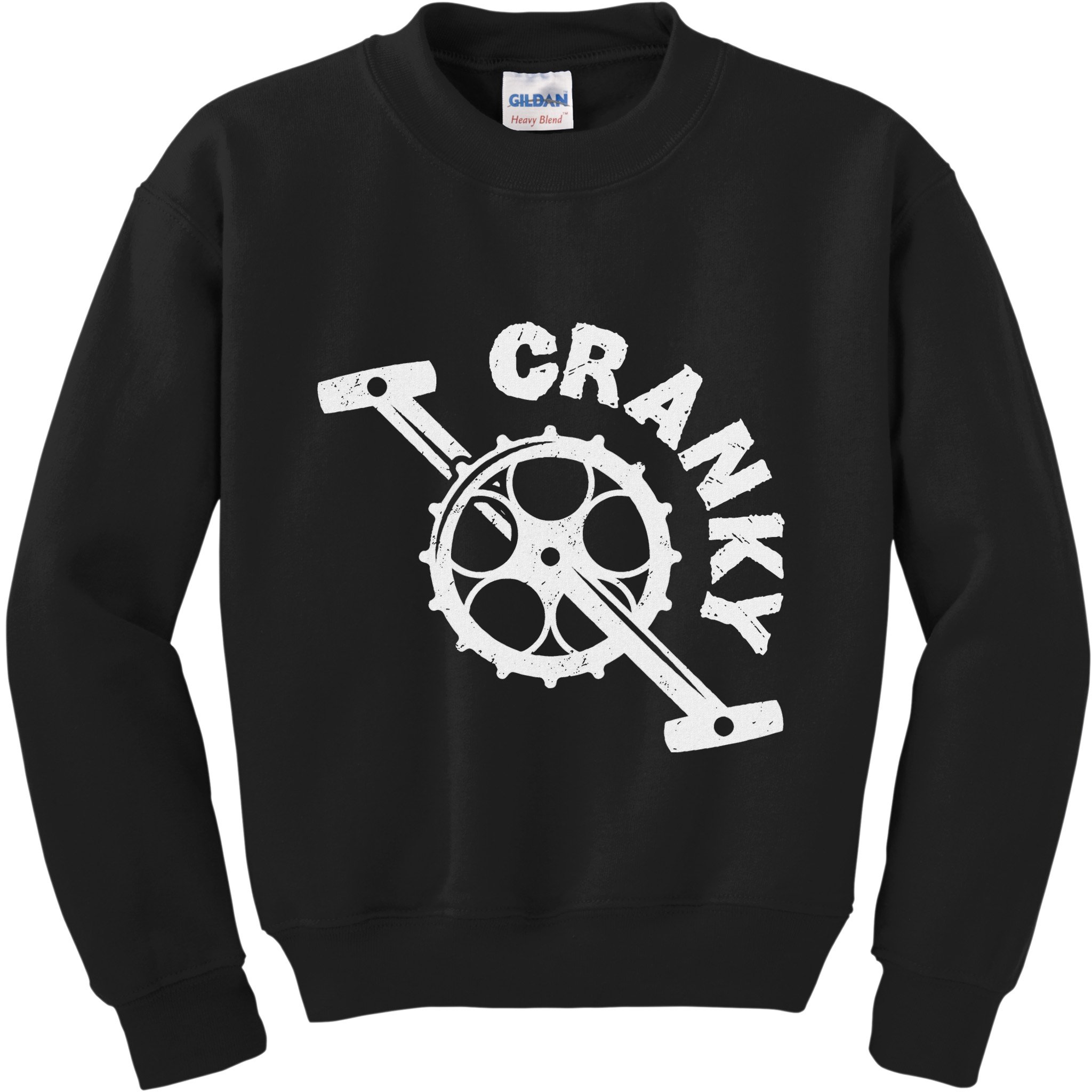 Cranky Bicycle Crank Cool Bike Rider Builder Kids Sweatshirt