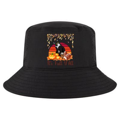 Cute Black Cat Lovers Thanksgiving Halloween ItS Fall YAll Great Gift Cool Comfort Performance Bucket Hat