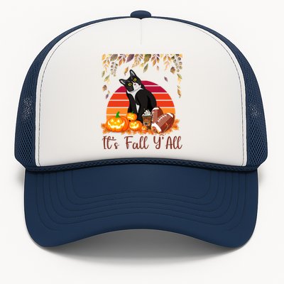 Cute Black Cat Lovers Thanksgiving Halloween ItS Fall YAll Great Gift Trucker Hat