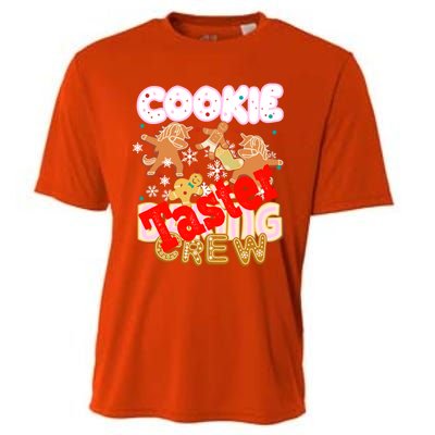 Cookie Baking Crew Authentic Christmas Baker Team Taster Cute Gift Cooling Performance Crew T-Shirt