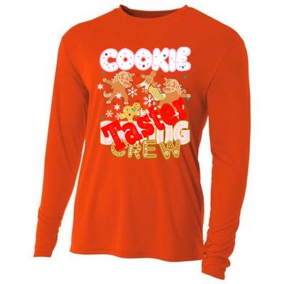 Cookie Baking Crew Authentic Christmas Baker Team Taster Cute Gift Cooling Performance Long Sleeve Crew