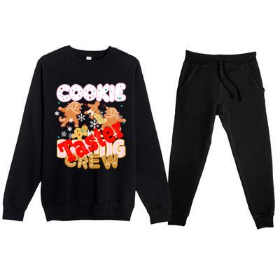 Cookie Baking Crew Authentic Christmas Baker Team Taster Cute Gift Premium Crewneck Sweatsuit Set