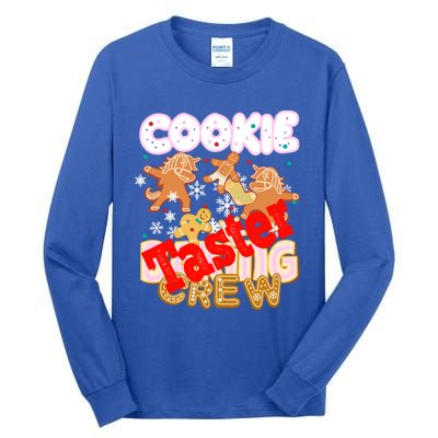 Cookie Baking Crew Authentic Christmas Baker Team Taster Cute Gift Tall Long Sleeve T-Shirt