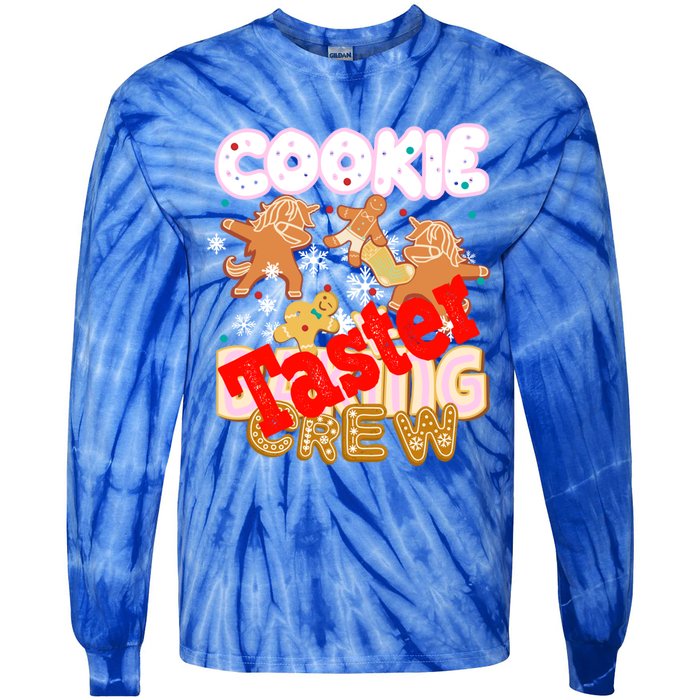 Cookie Baking Crew Authentic Christmas Baker Team Taster Cute Gift Tie-Dye Long Sleeve Shirt