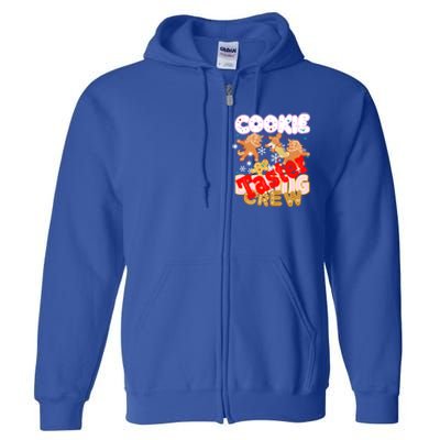 Cookie Baking Crew Authentic Christmas Baker Team Taster Cute Gift Full Zip Hoodie