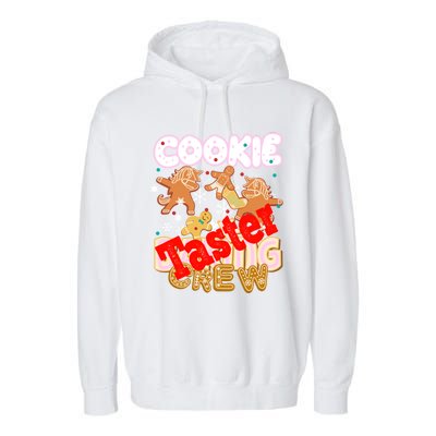 Cookie Baking Crew Authentic Christmas Baker Team Taster Cute Gift Garment-Dyed Fleece Hoodie