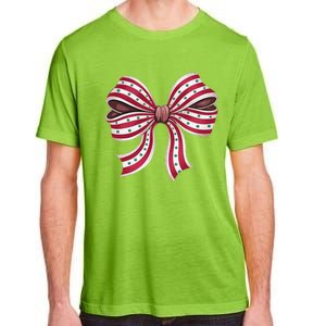 Coquette Bow Christmas Tree Cake Christmas Vibes Women Adult ChromaSoft Performance T-Shirt