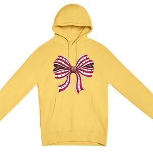 Coquette Bow Christmas Tree Cake Christmas Vibes Women Premium Pullover Hoodie