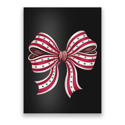 Coquette Bow Christmas Tree Cake Christmas Vibes Women Poster
