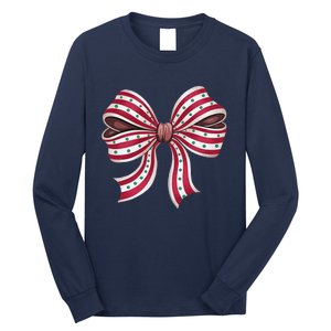 Coquette Bow Christmas Tree Cake Christmas Vibes Women Long Sleeve Shirt