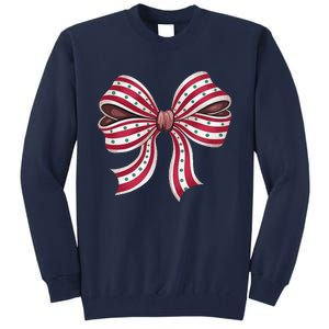 Coquette Bow Christmas Tree Cake Christmas Vibes Women Tall Sweatshirt