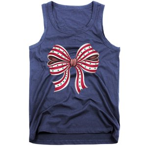 Coquette Bow Christmas Tree Cake Christmas Vibes Women Tank Top