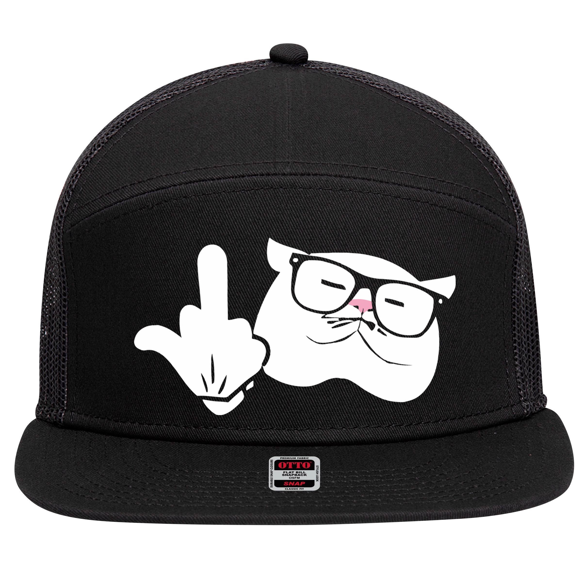 Catturd Birdturd 7 Panel Mesh Trucker Snapback Hat