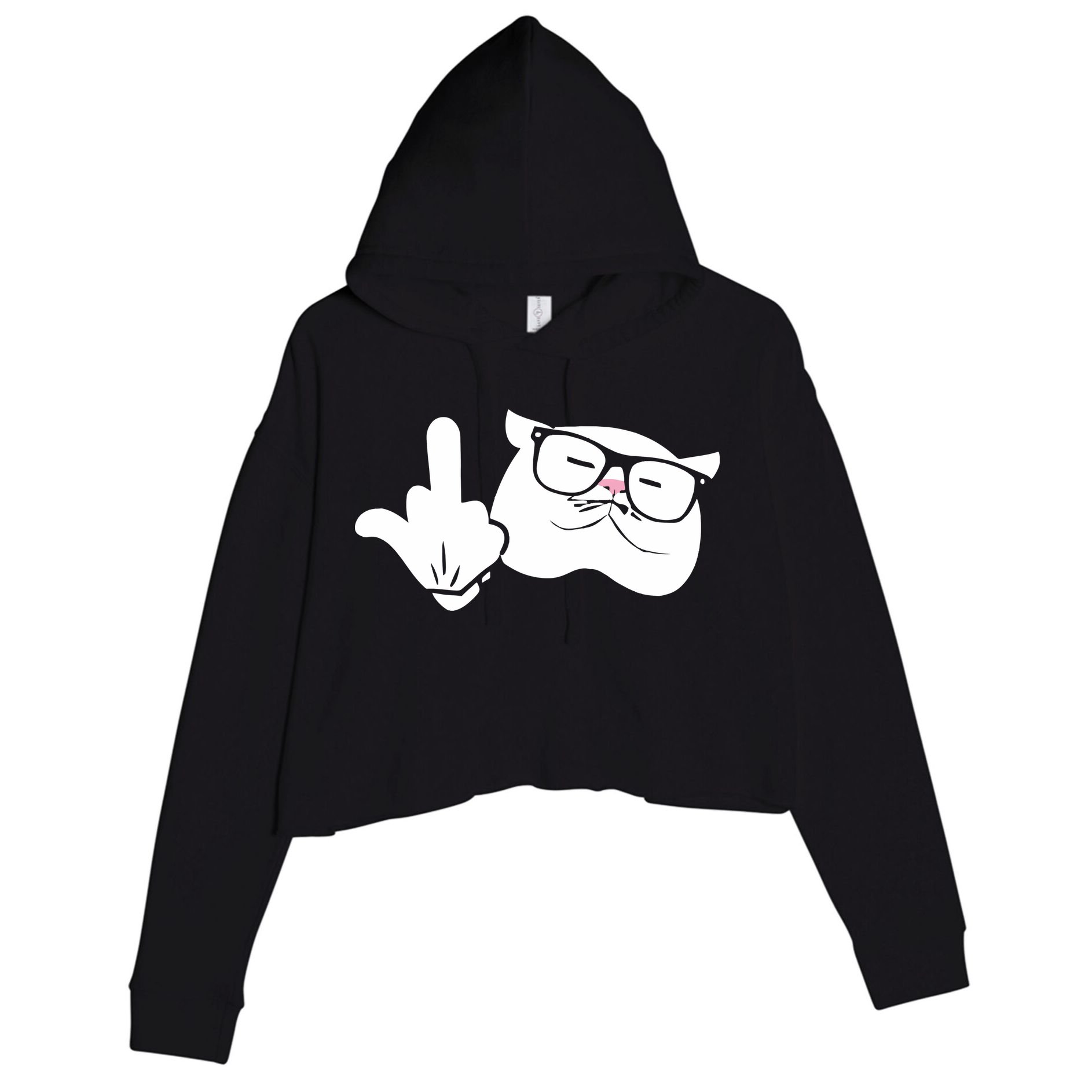 Catturd Birdturd Crop Fleece Hoodie