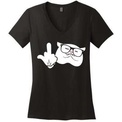 Catturd Birdturd Women's V-Neck T-Shirt