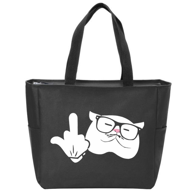 Catturd Birdturd Zip Tote Bag