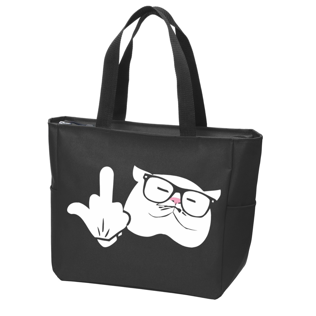 Catturd Birdturd Zip Tote Bag