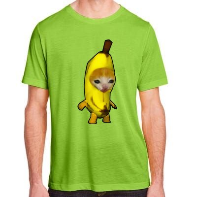 Cute Banana Cat Happy Bananacat Meme Kitty Adult ChromaSoft Performance T-Shirt