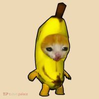 Cute Banana Cat Happy Bananacat Meme Kitty Drawstring Bag