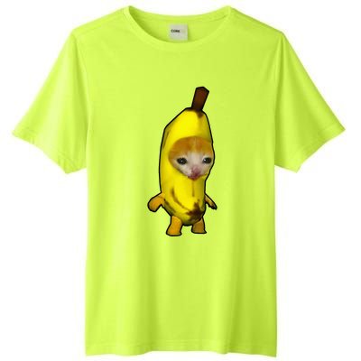 Cute Banana Cat Happy Bananacat Meme Kitty Tall Fusion ChromaSoft Performance T-Shirt