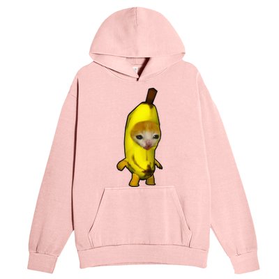 Cute Banana Cat Happy Bananacat Meme Kitty Urban Pullover Hoodie