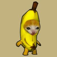 Cute Banana Cat Happy Bananacat Meme Kitty Cooling Performance Crew T-Shirt