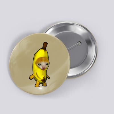 Cute Banana Cat Happy Bananacat Meme Kitty Button