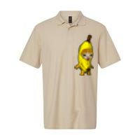 Cute Banana Cat Happy Bananacat Meme Kitty Softstyle Adult Sport Polo