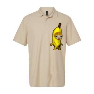 Cute Banana Cat Happy Bananacat Meme Kitty Softstyle Adult Sport Polo