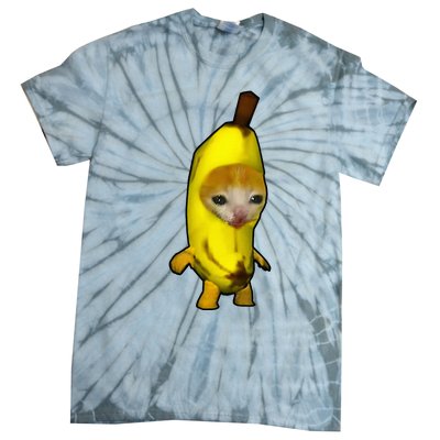 Cute Banana Cat Happy Bananacat Meme Kitty Tie-Dye T-Shirt