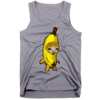 Cute Banana Cat Happy Bananacat Meme Kitty Tank Top