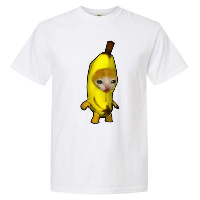 Cute Banana Cat Happy Bananacat Meme Kitty Garment-Dyed Heavyweight T-Shirt