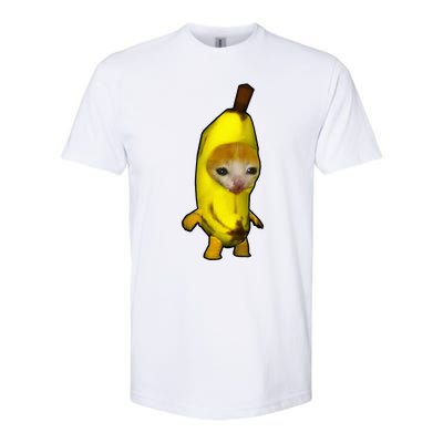 Cute Banana Cat Happy Bananacat Meme Kitty Softstyle CVC T-Shirt