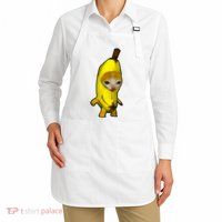 Cute Banana Cat Happy Bananacat Meme Kitty Apron