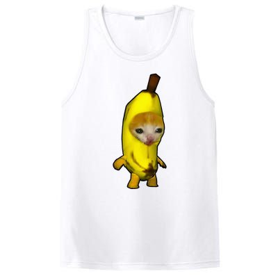 Cute Banana Cat Happy Bananacat Meme Kitty PosiCharge Competitor Tank