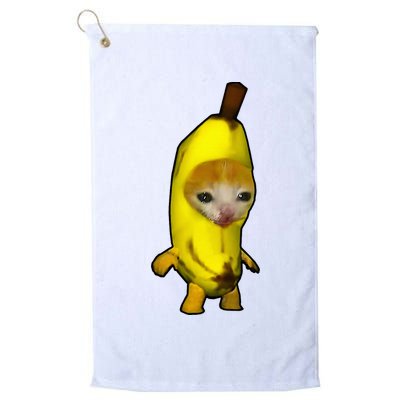 Cute Banana Cat Happy Bananacat Meme Kitty Golf Towel