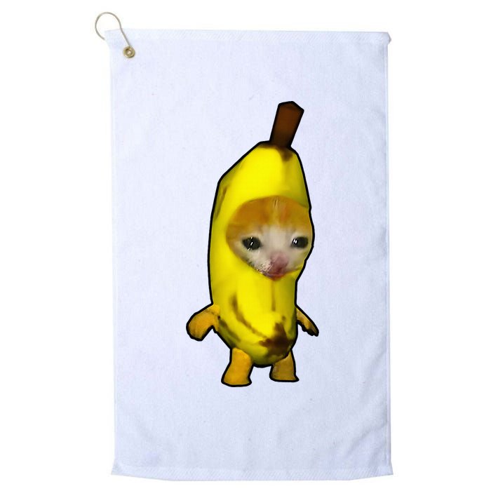 Cute Banana Cat Happy Bananacat Meme Kitty Golf Towel
