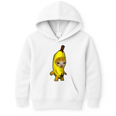 Cute Banana Cat Happy Bananacat Meme Kitty Kids Hoodie