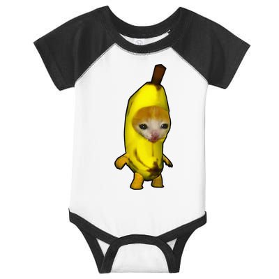 Cute Banana Cat Happy Bananacat Meme Kitty Infant Baby Jersey Bodysuit