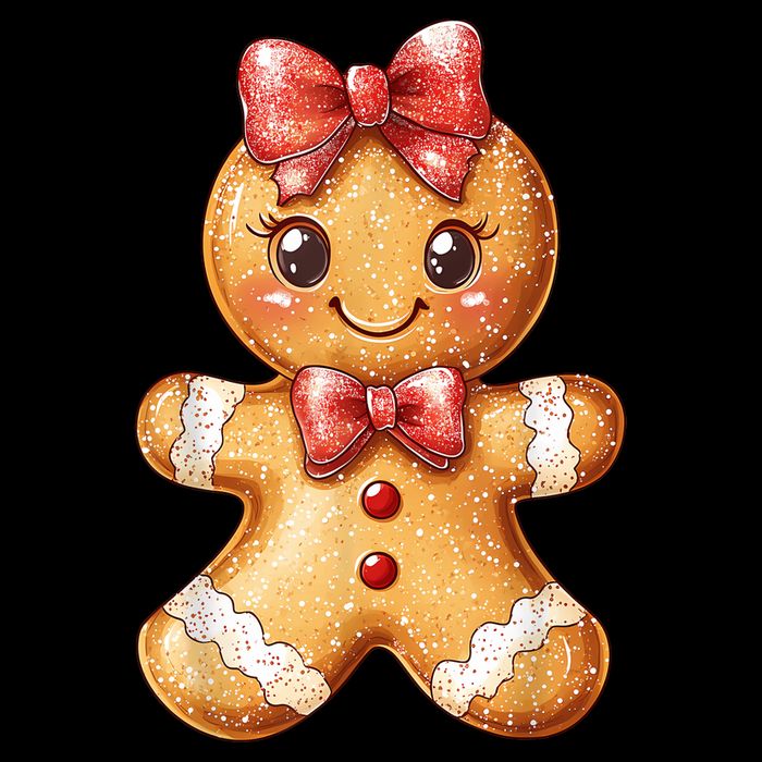 Coquette Bow Christmas Girly Gingerbread Cookie Baking 16 in Basic Backpack